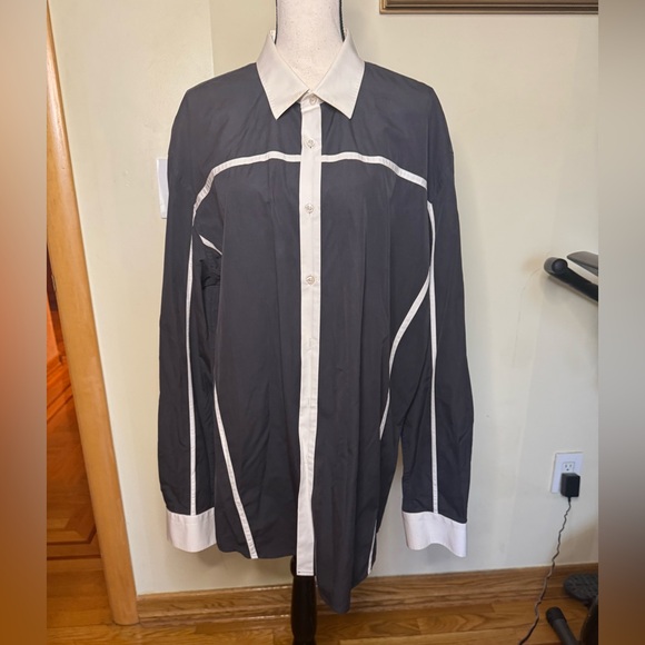 Cartigiani Italy 100% cotton men’s button down shirt Sz 62 USA XXl. - Picture 4 of 16